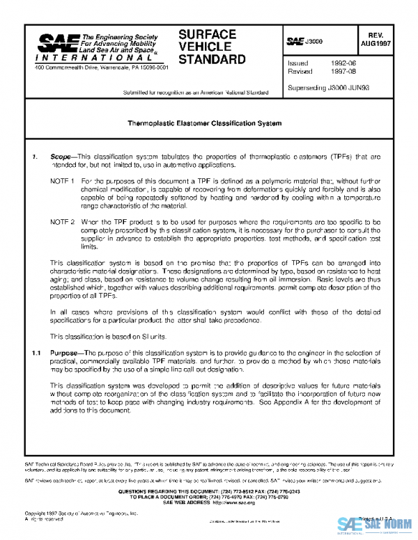 SAE J3000_199708 PDF SAE J3000_199708 PDF