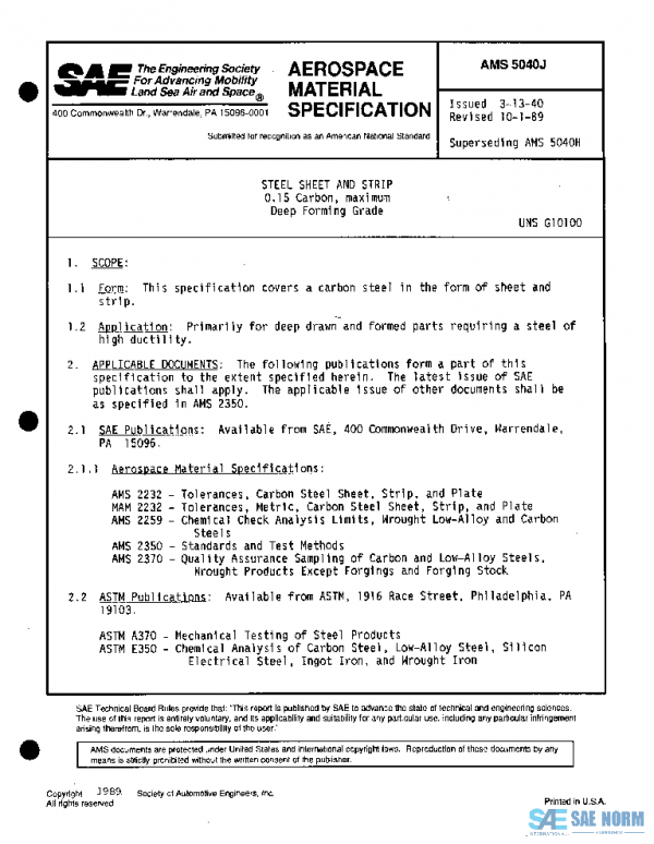 SAE AMS5040J PDF