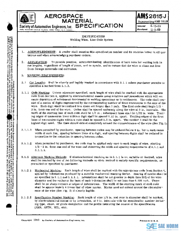 SAE AMS2815J PDF SAE AMS2815J PDF