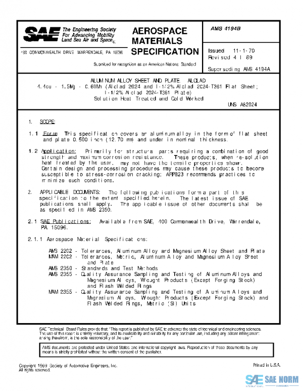 SAE AMS4194B PDF
