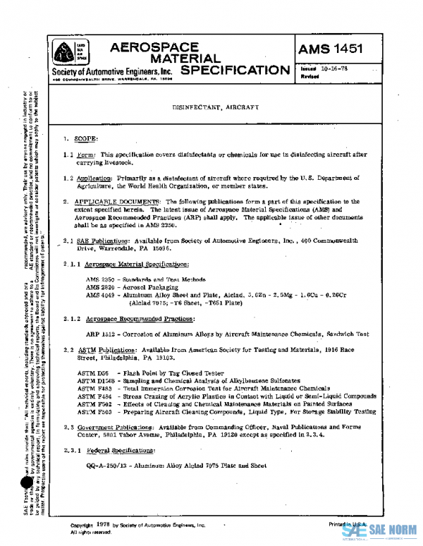 SAE AMS1451 PDF