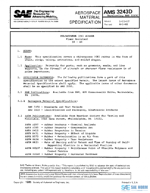 SAE AMS3243D PDF