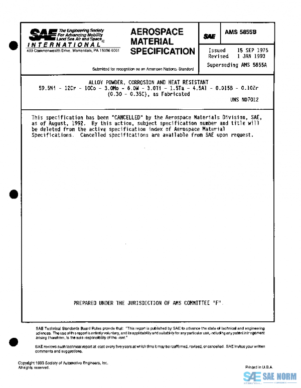 SAE AMS5855B PDF SAE AMS5855B PDF