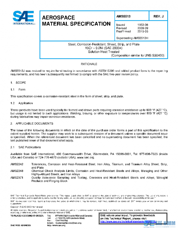 SAE AMS5513J PDF