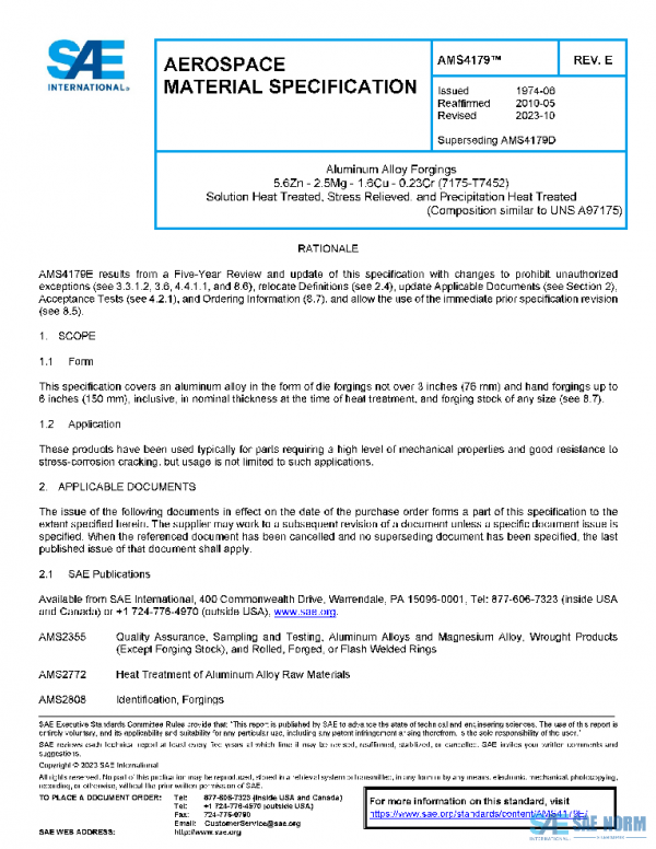 SAE AMS4179E PDF