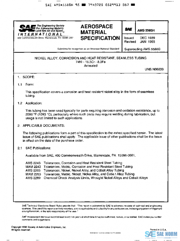 SAE AMS5580H PDF