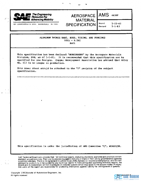 SAE AMS4630F PDF SAE AMS4630F PDF