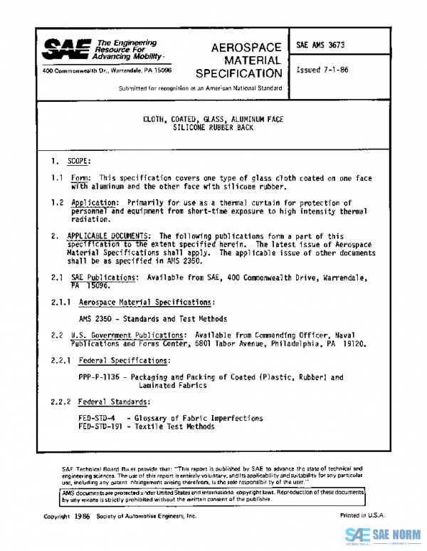 SAE AMS3673 PDF