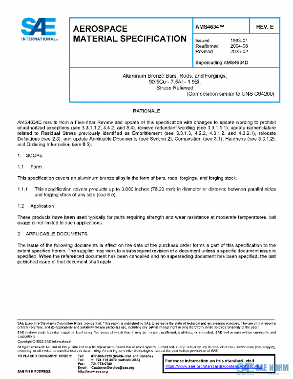 SAE AMS4634E PDF SAE AMS4634E PDF