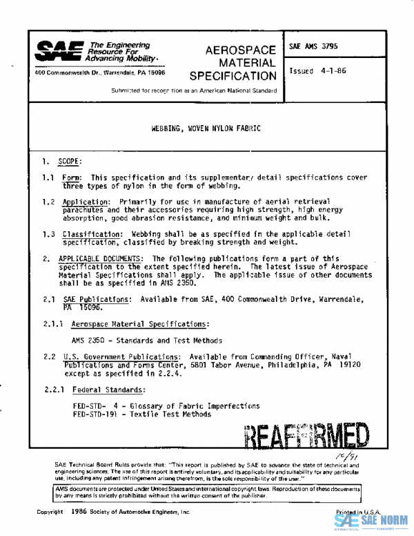 SAE AMS3795 PDF SAE AMS3795 PDF