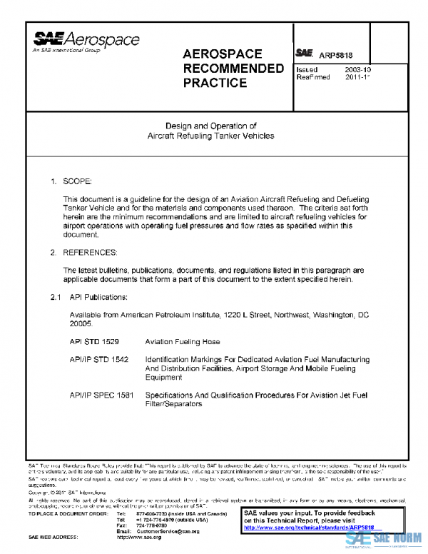 SAE ARP5818 PDF
