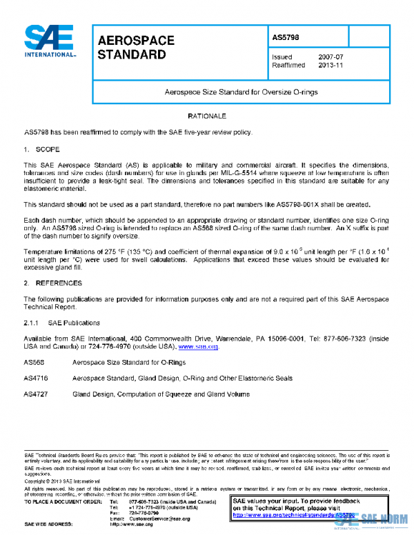SAE AS5798 PDF
