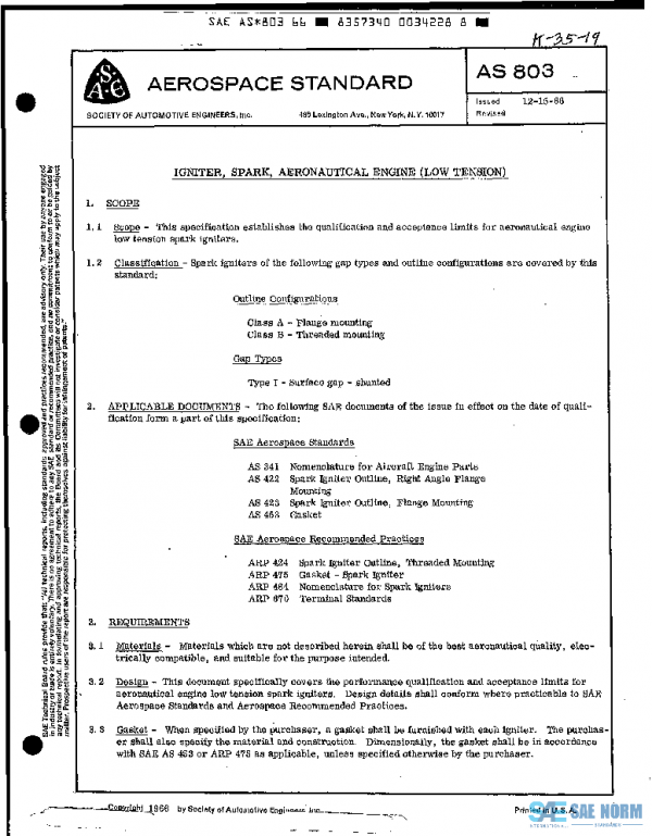 SAE AS803 PDF