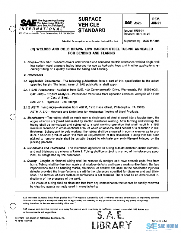 SAE J525_199106 PDF