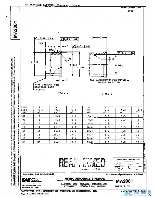 SAE MA2061 PDF SAE MA2061 PDF