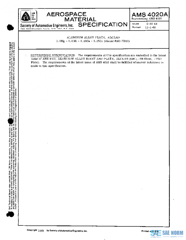 SAE AMS4020A PDF SAE AMS4020A PDF
