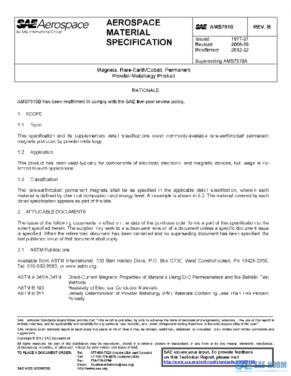 SAE AMS7510B PDF