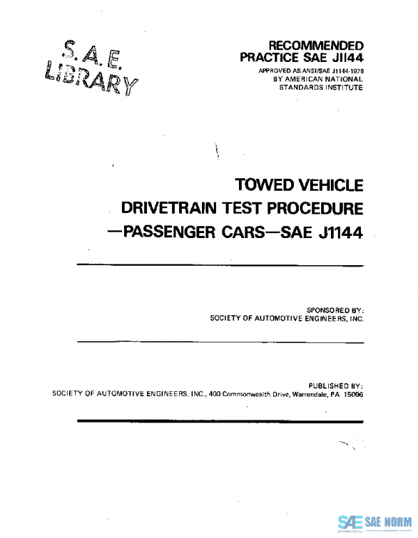 SAE J1144_197607 PDF