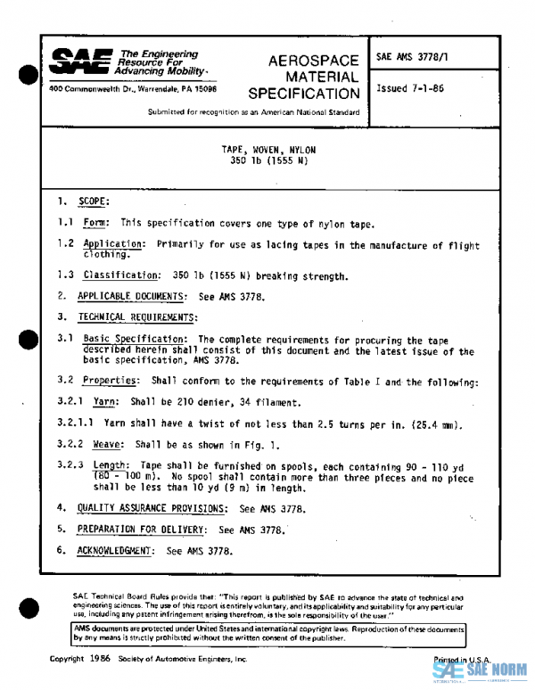 SAE AMS3778/1 PDF