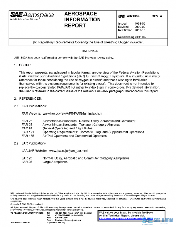 SAE AIR1389A PDF