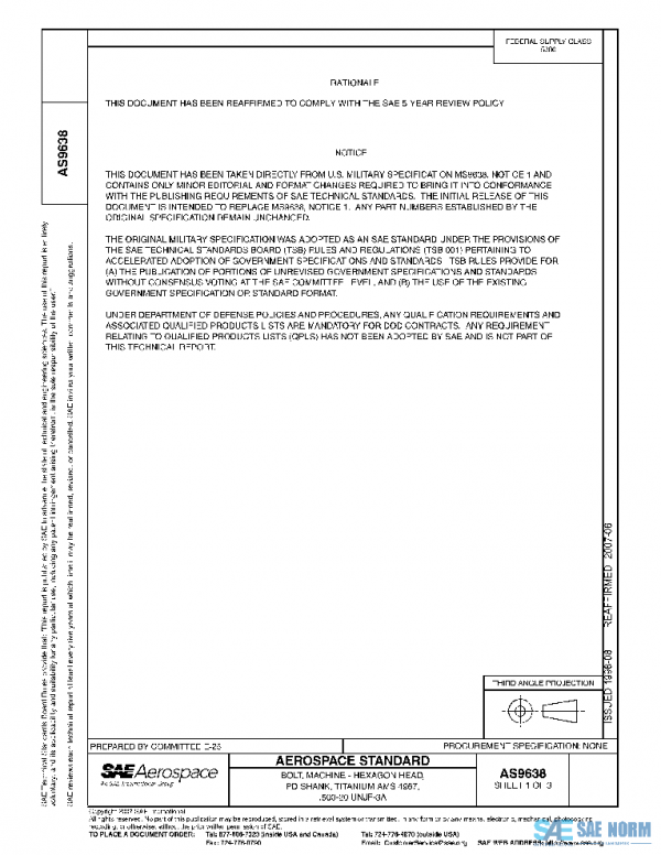 SAE AS9638 PDF