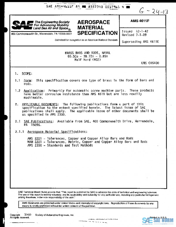SAE AMS4611F PDF