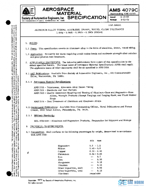 SAE AMS4079C PDF SAE AMS4079C PDF