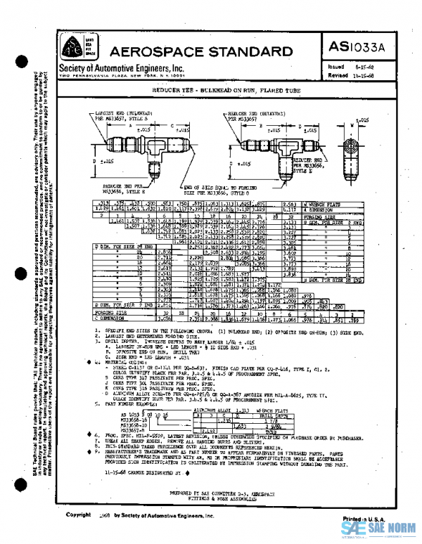 SAE AS1033A PDF SAE AS1033A PDF