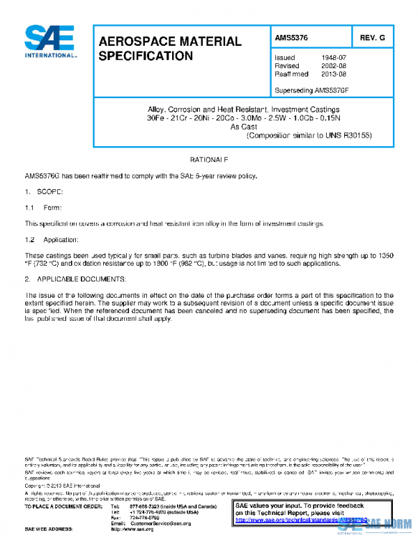 SAE AMS5376G PDF