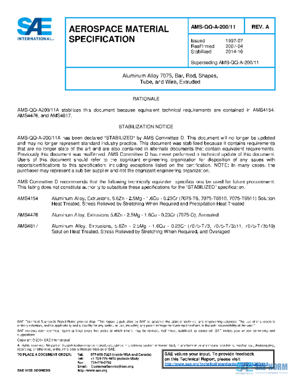 SAE AMSQQA200/11A PDF