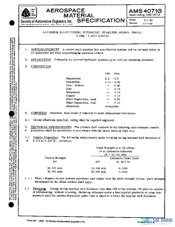 SAE AMS4071G PDF