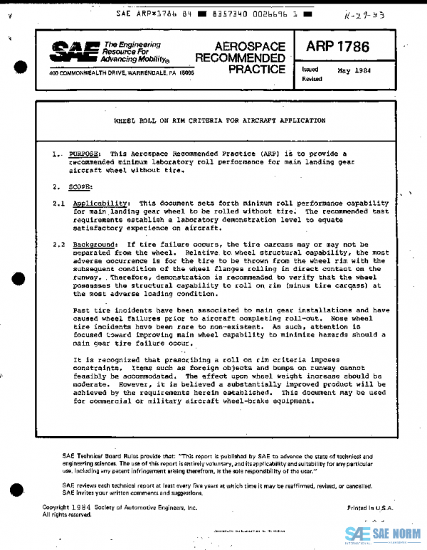 SAE ARP1786 PDF
