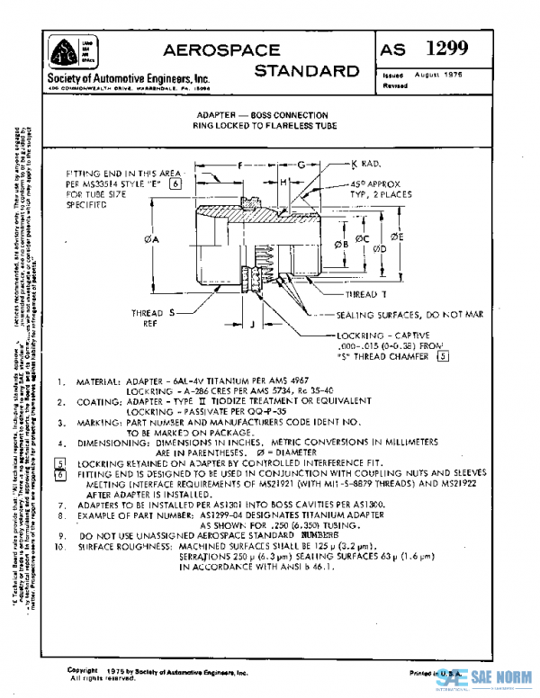 SAE AS1299 PDF