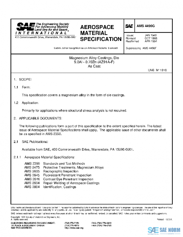 SAE AMS4490G PDF