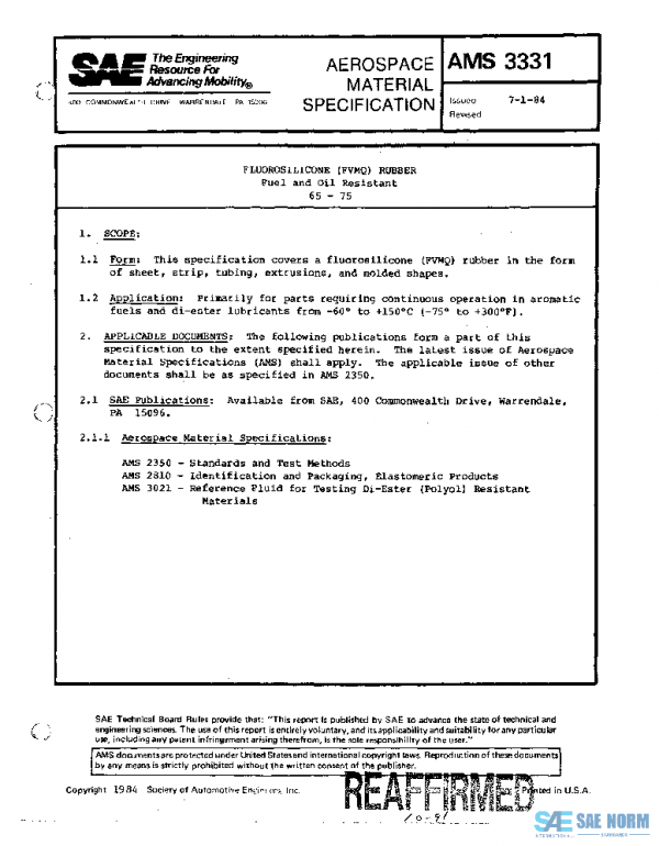 SAE AMS3331 PDF SAE AMS3331 PDF