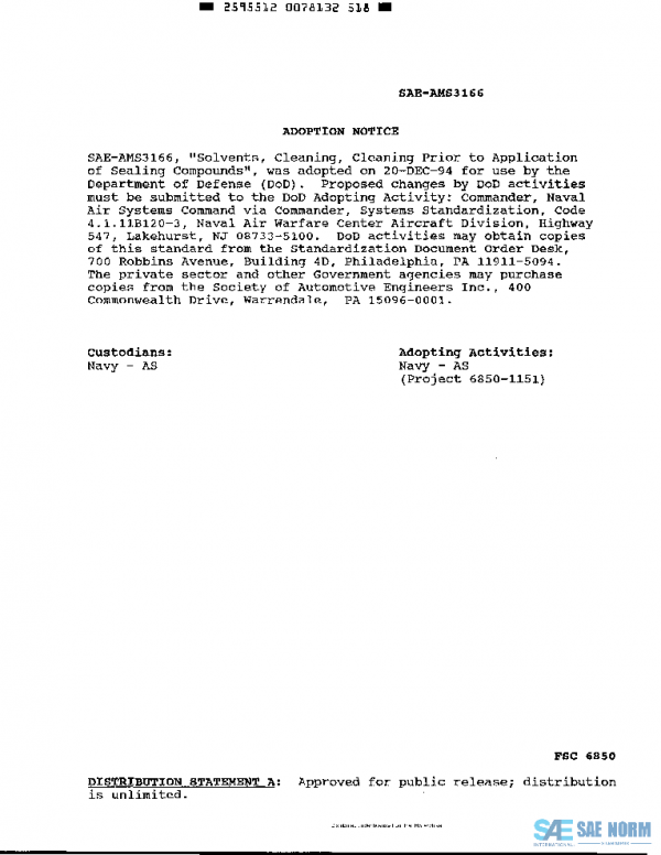 SAE AMS3166A PDF
