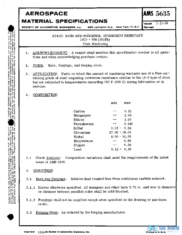 SAE AMS5635 PDF