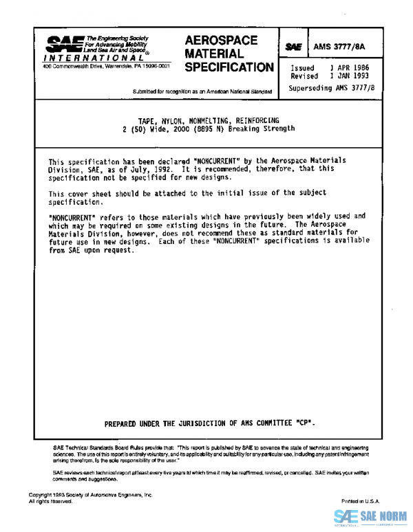 SAE AMS3777/8A PDF