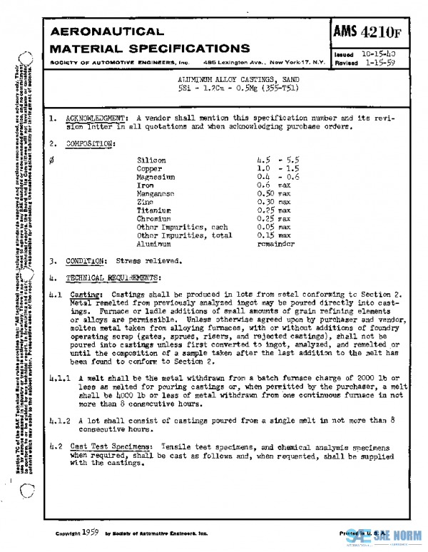 SAE AMS4210F PDF SAE AMS4210F PDF
