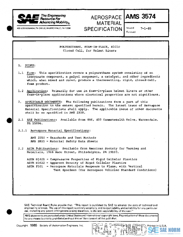 SAE AMS3574 PDF SAE AMS3574 PDF