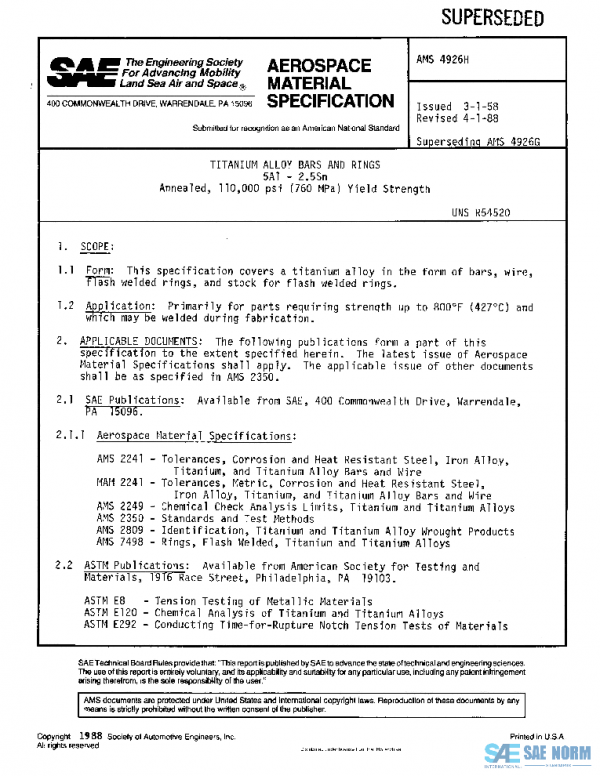SAE AMS4926H PDF