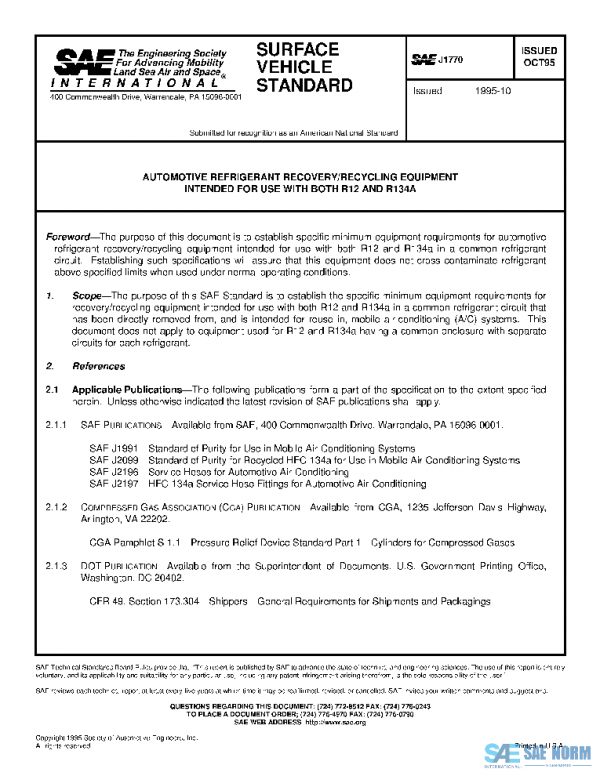 SAE J1770_199510 PDF