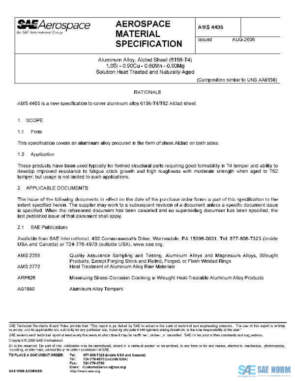 SAE AMS4405 PDF SAE AMS4405 PDF