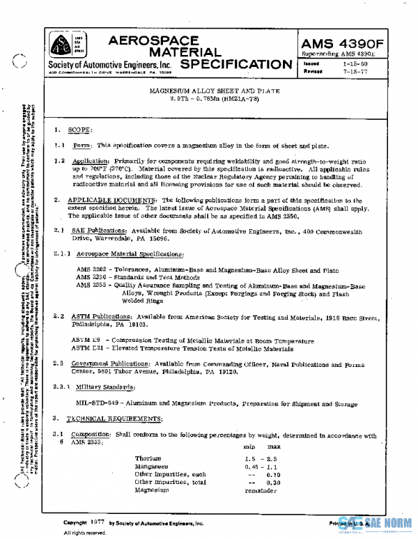 SAE AMS4390F PDF