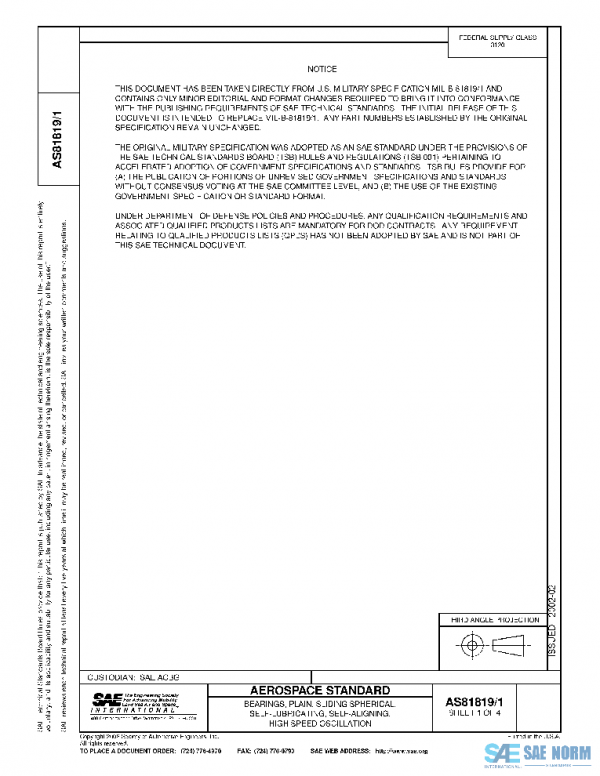 SAE AS81819/1 PDF SAE AS81819/1 PDF
