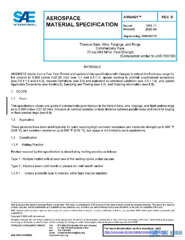 SAE AMS4921S PDF
