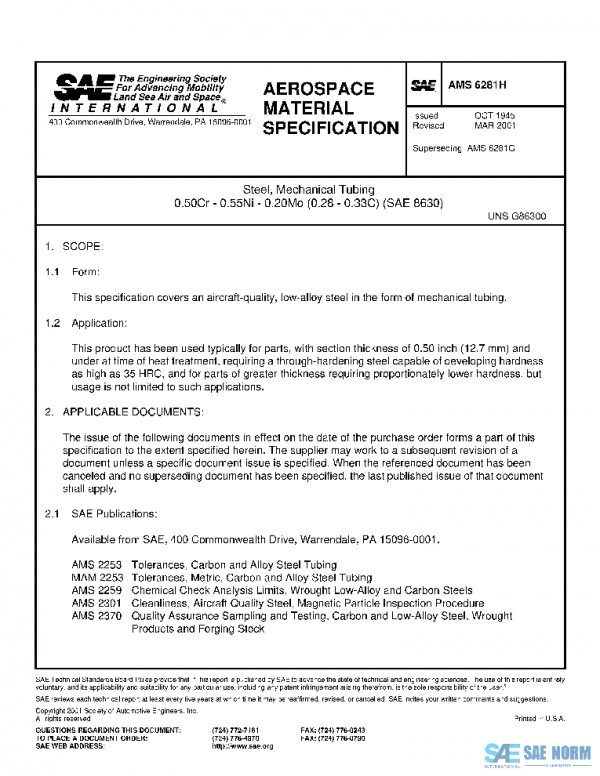 SAE AMS6281H PDF