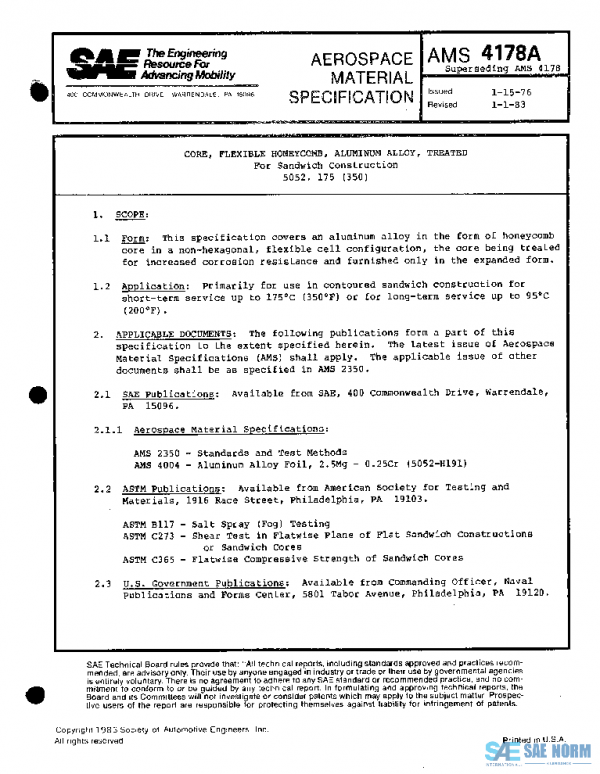 SAE AMS4178A PDF
