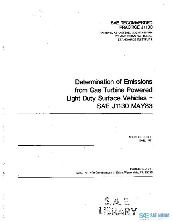 SAE J1130_198305 PDF SAE J1130_198305 PDF