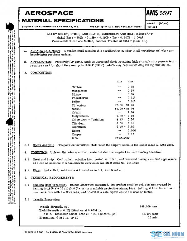 SAE AMS5597 PDF